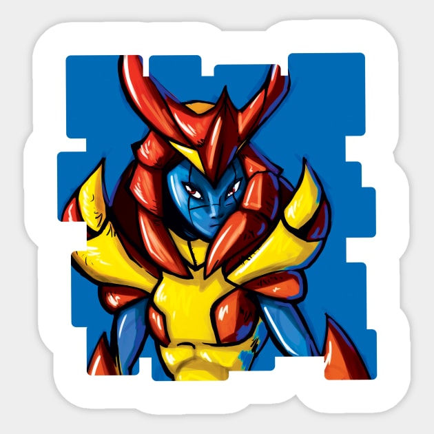 Mecha Sticker by BaconBabyArt